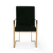 VIG Furniture - Modrest Trea Modern Black Velvet & Rosegold Dining Chair - VGVCB0298A-BLK-DC - GreatFurnitureDeal