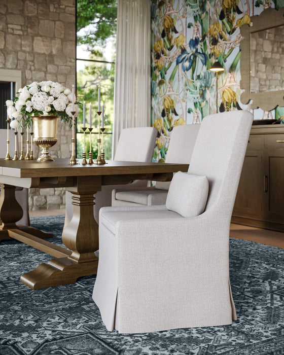 Bramble - Trestle Extension Table 96 - 120'' in Straw Wash - 27486STW----- - GreatFurnitureDeal