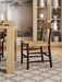Bramble - Lenox Dining Chair w/ Rush Seat in Matt Teak Brown -Set of 2- 28934MTB----- - GreatFurnitureDeal