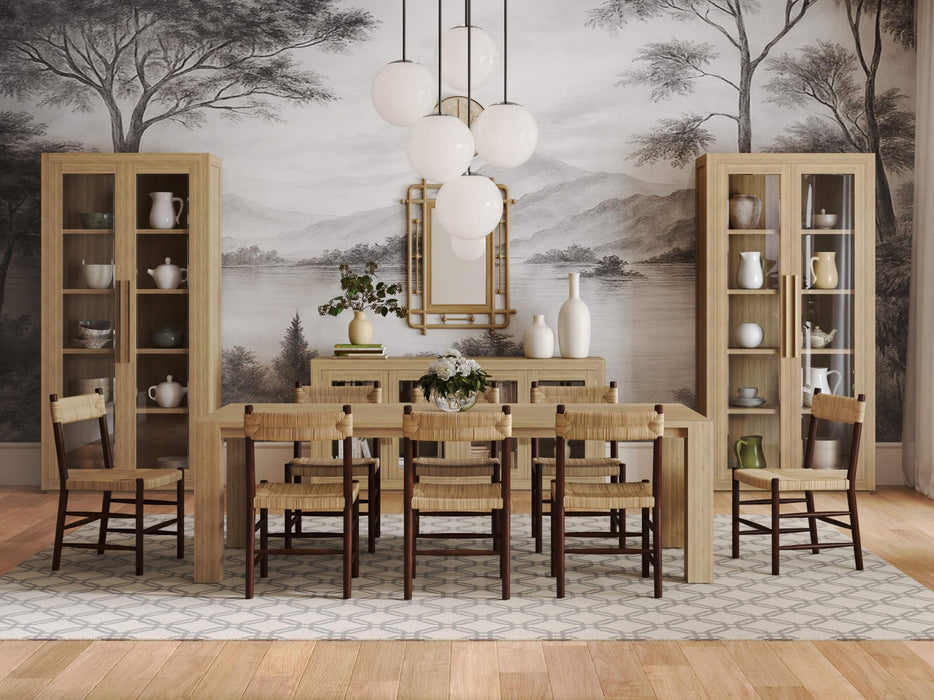 Bramble - Tuscan Rustic Distressed Teak Dining Table in Teak Natural w/ Weathered Teak Distressing - 85290TNT----- - GreatFurnitureDeal