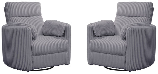 Parker Living - Radius Manual Swivel Recliner in Mega Grey (Set of 2) - MRAD#812GSP-2-MGGR - GreatFurnitureDeal