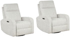 Parker Living - Thriller Power Swivel Glider Recliner in Natural Beauty Quartz (Set of 2) - MTHR#812GSP-2-NBQ - GreatFurnitureDeal