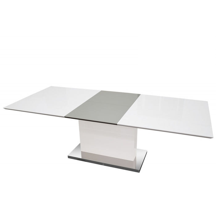 Mariano Furniture - U626 Dining Table in White with Grey - BM-U626T - GreatFurnitureDeal