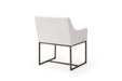 VIG Furniture - Modrest Elijah Modern Off White & Copper Antique Brass Dining Chair - VGVCB8363-WHT-DC - GreatFurnitureDeal