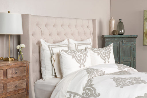 Villa By Classic Home - Patrina Ivory King Sham - Set of 2 - V033403 - GreatFurnitureDeal