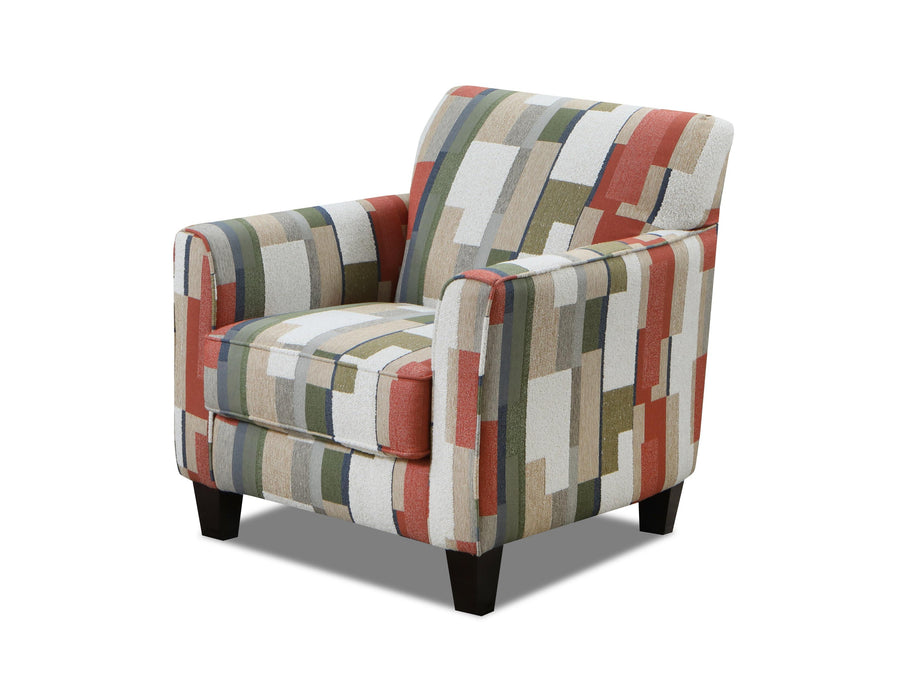 Southern Home Furnishings - Bottega Accent Chair in Multi - 25-02 Bottega Jade - GreatFurnitureDeal