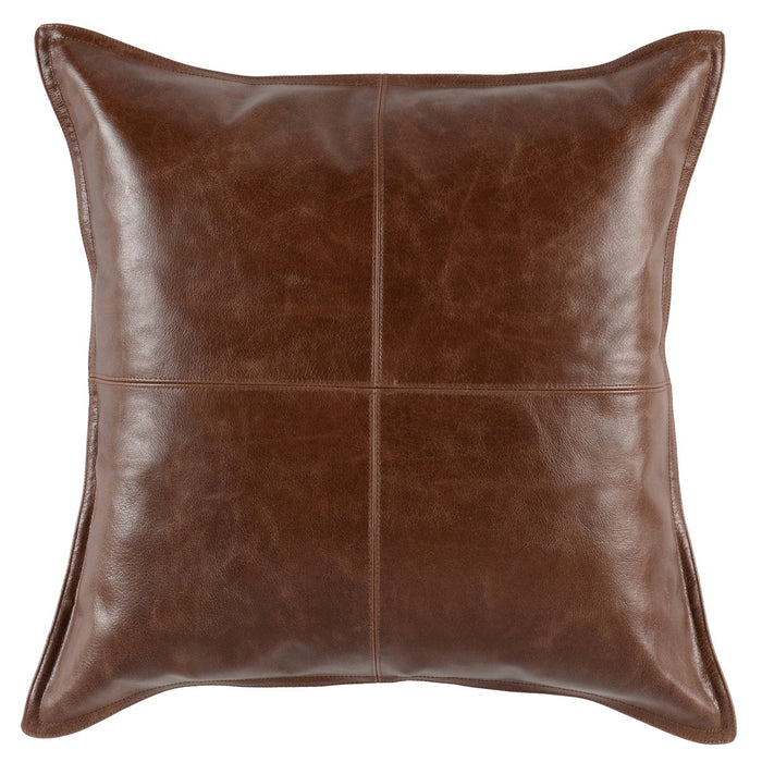 Classic Home - SLD Leather Kona Brown 22x22 (Set of 2) - V142024 - GreatFurnitureDeal
