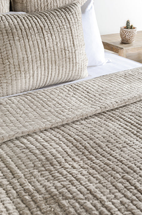 Villa By Classic Home - Bari Velvet Ocean Blue King Sham -Set of 2- V160023 - GreatFurnitureDeal