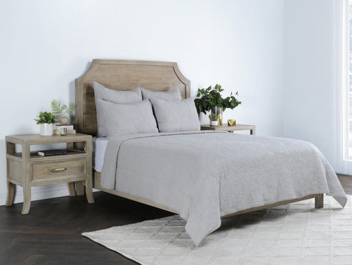 Villa By Classic Home - Elara Gray King Sham 20x36 -Set of 2- V170078 - GreatFurnitureDeal