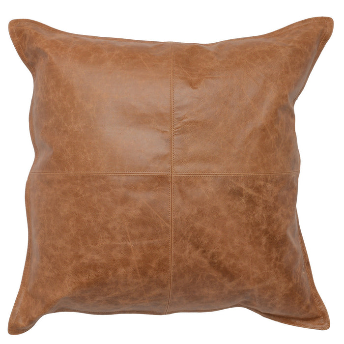 Villa By Classic Home - SLD Leather Pillows Dumont Chestnut (Set of 2) - V180020 - GreatFurnitureDeal