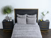 Classic Home Furniture - Bari Velvet Gray King Quilt - V180029 - GreatFurnitureDeal