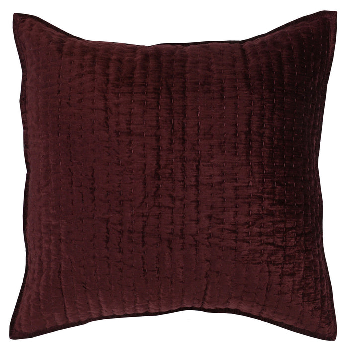 Villa By Classic Home - Bari Velvet Port Euro Sham -Set of 2- V180045 - GreatFurnitureDeal