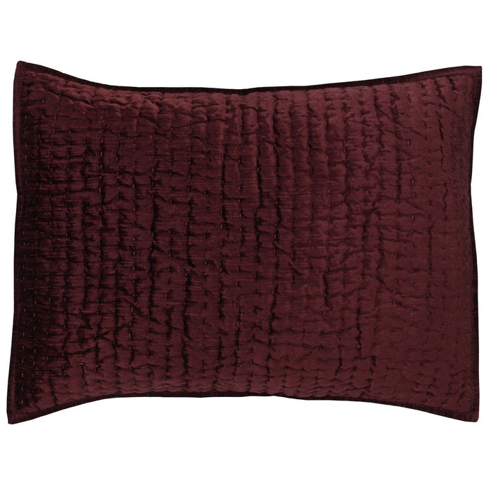 Villa By Classic Home - Bari Velvet Port Standard Sham -Set of 2- V180047 - GreatFurnitureDeal