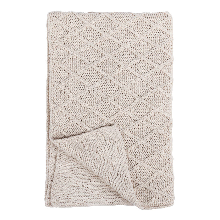 Classic Home - TC Catalina Throw Ivory 50x70 - V190115 - GreatFurnitureDeal