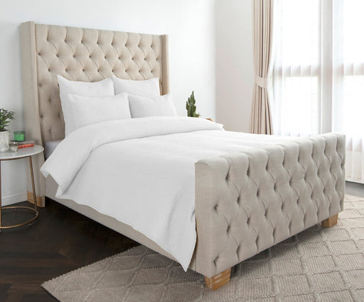 Villa By Classic Home - Danica White King Quilt - V190116 - GreatFurnitureDeal