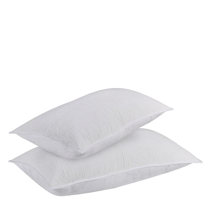 Classic Home Furniture - Danica White King Sham - Set of 2 - V190119 - GreatFurnitureDeal