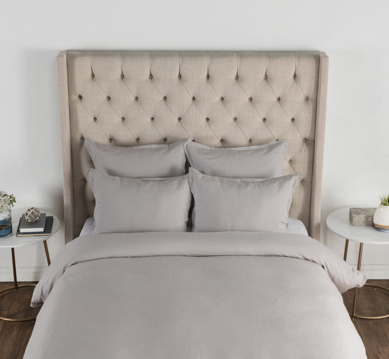 Villa By Classic Home - Arcadia Dove Gray Queen Duvet - V200006 - GreatFurnitureDeal