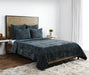 Villa By Classic Home - Bari Velvet Quilt in Bay Green - V200122 - GreatFurnitureDeal