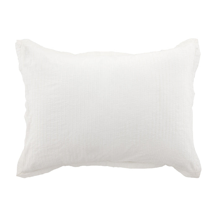 Villa By Classic Home - Karina White StandardSham - Set of 2 - V210004 - GreatFurnitureDeal