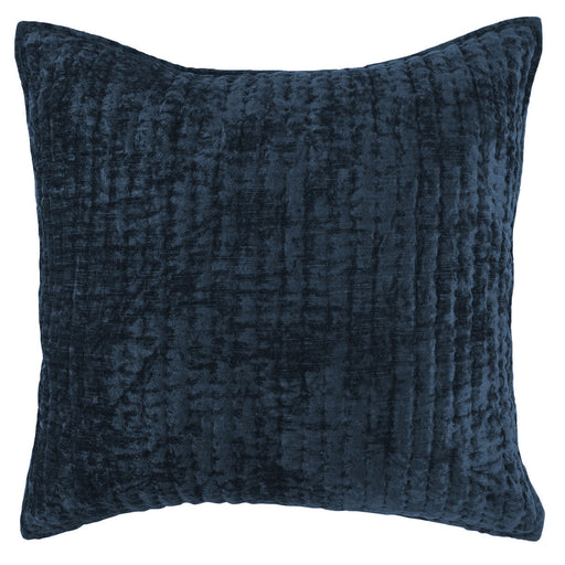 Villa By Classic Home - Bari Velvet Ocean Blue Euro Sham -Set of 2- V211007 - GreatFurnitureDeal