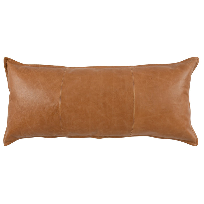 Classic Home Furniture - SLD Leather Multiple Sizes Pillows 16X36 in Dumont Chestnut (Set of 2) - V211059