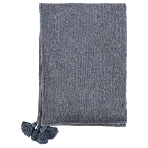 Classic Home - TC Carmela Saltwater Blue Throw 50x70 - V211082 - GreatFurnitureDeal