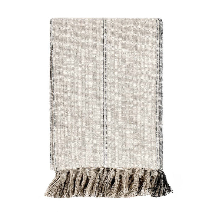 Classic Home - TC Ria Natural/Black Throw 50x70 - V230064 - GreatFurnitureDeal