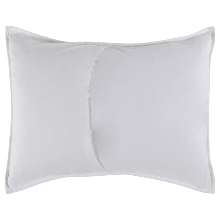Villa By Classic Home - Anessa White Standard Sham -Set of 2- V230077 - GreatFurnitureDeal