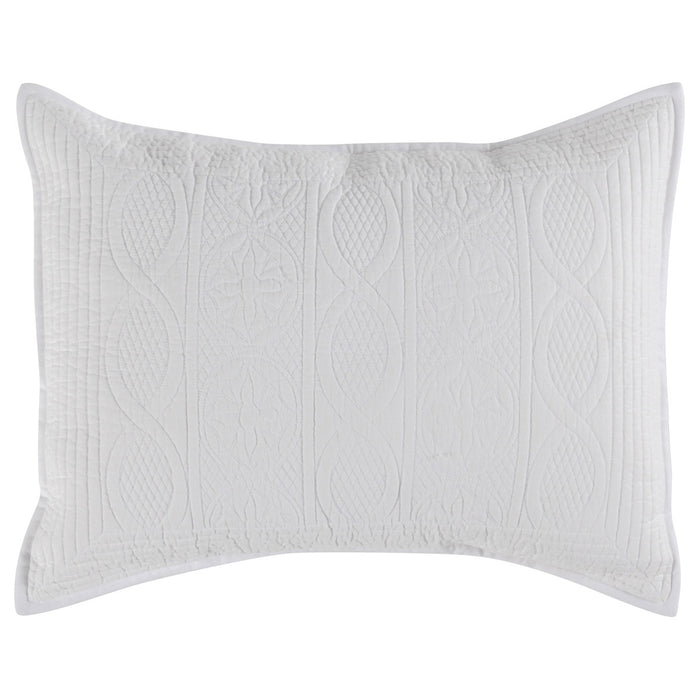 Classic Home Furniture - Anessa White Standard Sham -Set of 2- V230077 - GreatFurnitureDeal