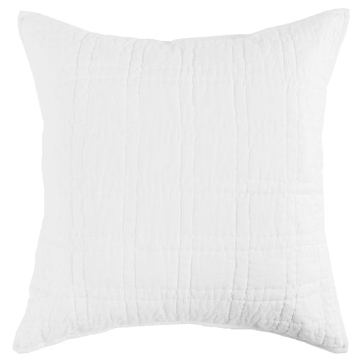 Villa By Classic Home - Carly White Euro Sham with SILVADUR Tech - Set of 2 - V240007 - GreatFurnitureDeal