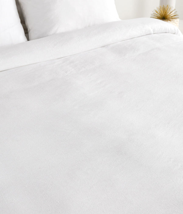 Villa By Classic Home - Jayson White Linen Cashmere King Duvet - V240015 - GreatFurnitureDeal