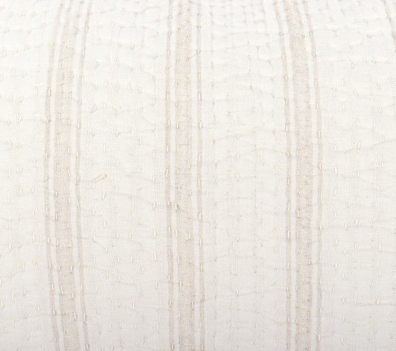 Classic Home Furniture - Abram Eggshell Cotton Linen Standard Sham - Set of 2 - V240024