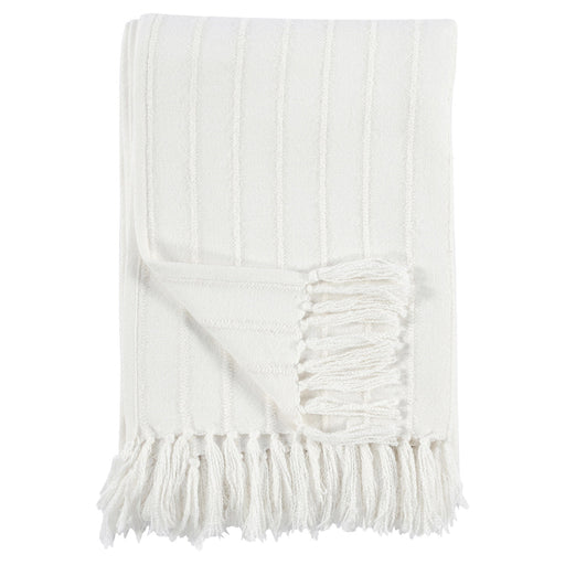 Classic Home - TC Hunter White Throw 50x70 - V240052 - GreatFurnitureDeal
