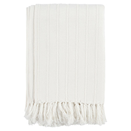 Classic Home - TC Hunter White Throw 50x70 - V240052 - GreatFurnitureDeal