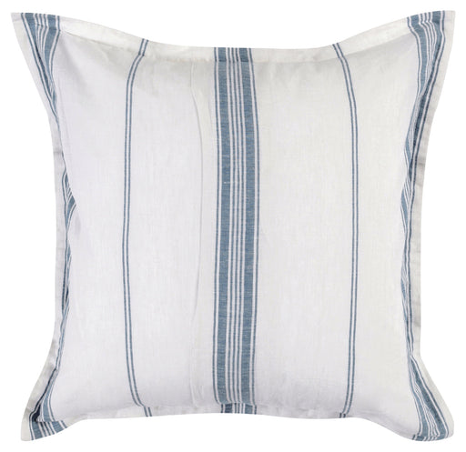 Villa By Classic Home - Jayson Blue Stripe Linen Cashmere Euro Sham -Set of 2- V240077 - GreatFurnitureDeal