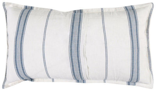 Villa By Classic Home - Jayson Blue Stripe Linen Cashmere King Sham -Set of 2- V240078 - GreatFurnitureDeal
