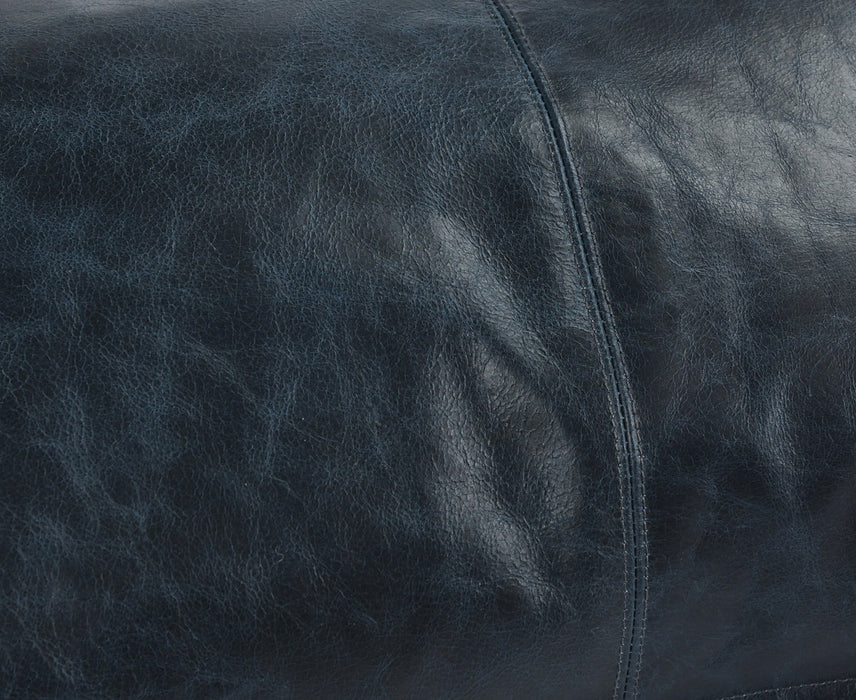 Villa By Classic Home - SLD Leather Pillows Nightfall Blue -Set of 2- V240094 - GreatFurnitureDeal