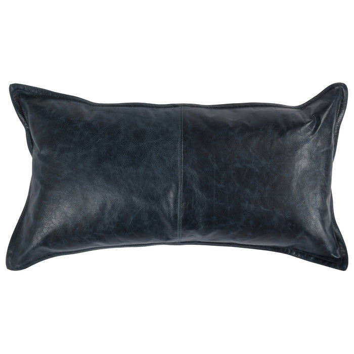 Villa By Classic Home - SLD Leather Pillows Nightfall Blue -Set of 2- V240094 - GreatFurnitureDeal