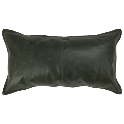 Villa By Classic Home - SLD Leather Acre Forest Green 14x26 Pillow (Set of 2) - V240096 - GreatFurnitureDeal