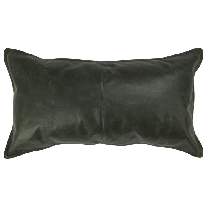 Villa By Classic Home - SLD Leather Acre Forest Green 14x26 Pillow (Set of 2) - V240096 - GreatFurnitureDeal