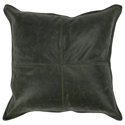 Classic Home - SLD Leather Acre Forest Green 22x22 -Set of 2- V240097 - GreatFurnitureDeal
