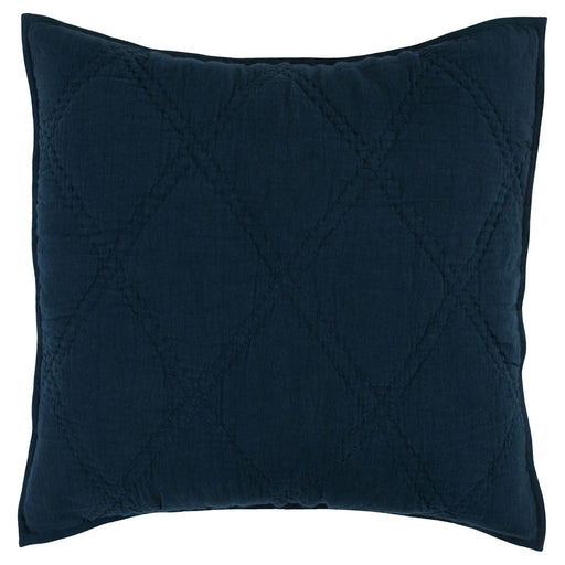 Villa By Classic Home - Caleb Hand Stitched Midnight Blue Euro Sham -Set of 2- V240105 - GreatFurnitureDeal