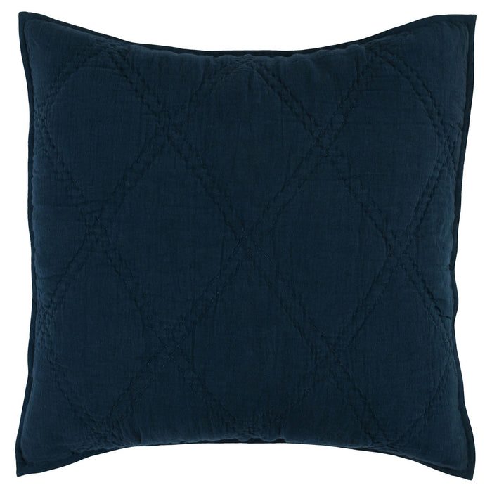 Villa By Classic Home - Caleb Hand Stitched Midnight Blue Euro Sham -Set of 2- V240105 - GreatFurnitureDeal