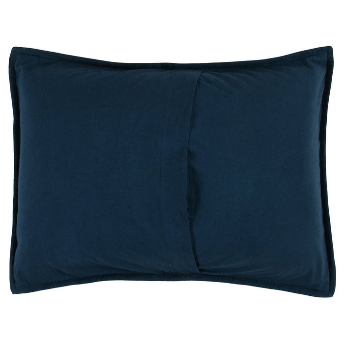 Classic Home Furniture - Caleb Hand Stitched Midnight Blue Standard Sham -Set of 2- V240107 - GreatFurnitureDeal