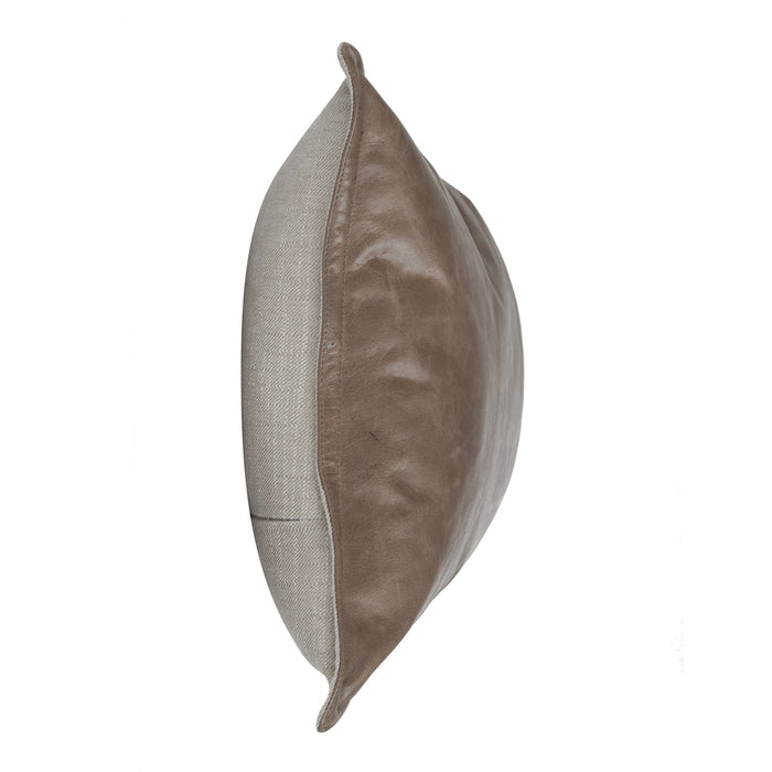 Classic Home Furniture - SLD LEATHER SANDSTORM TAUPE 14X26 Pillow - Set of 2 - V250001 - GreatFurnitureDeal