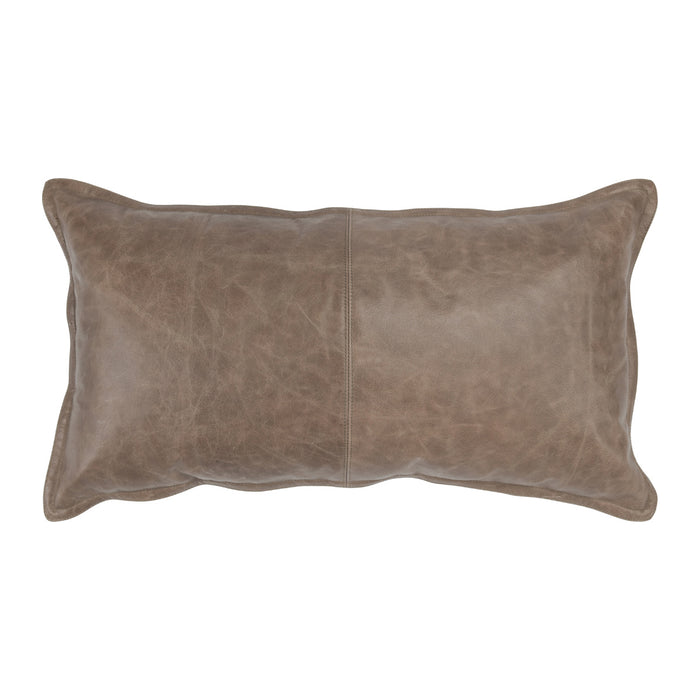 Classic Home Furniture - SLD LEATHER SANDSTORM TAUPE 14X26 Pillow - Set of 2 - V250001 - GreatFurnitureDeal