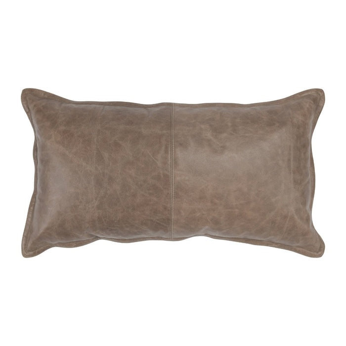 Villa By Classic Home - SLD LEATHER SANDSTORM TAUPE 14X26 Pillow - Set of 2 - V250001 - GreatFurnitureDeal
