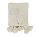 Classic Home - TC Veda Ivory Throw 50x70 - V250032 - GreatFurnitureDeal