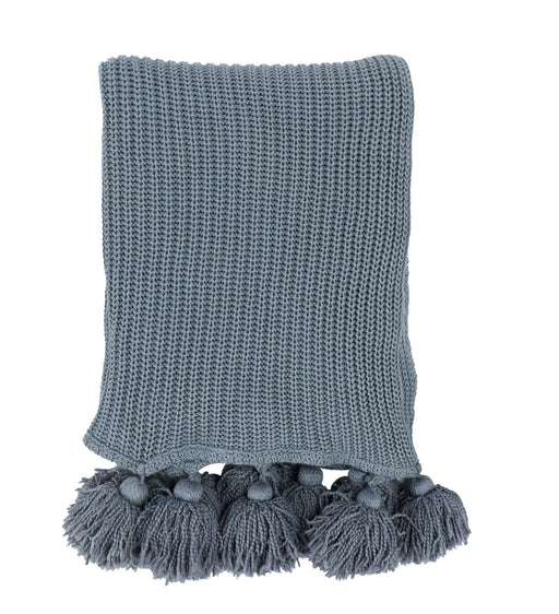 Classic Home - TC Veda Sea Fog Blue Throw 50x70 - V250033 - GreatFurnitureDeal