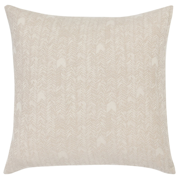 Villa By Classic Home - French Herringbone Natural Euro Sham - Set of 2 - V250048 - GreatFurnitureDeal